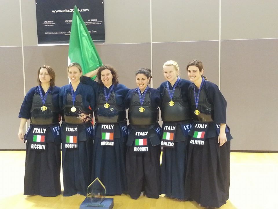kendo nazionale italiana femminile oro 2014 europei